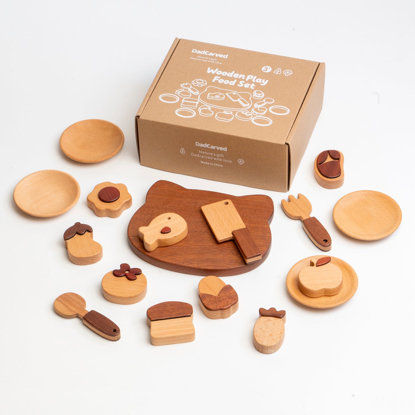 Wooden Play Food Set