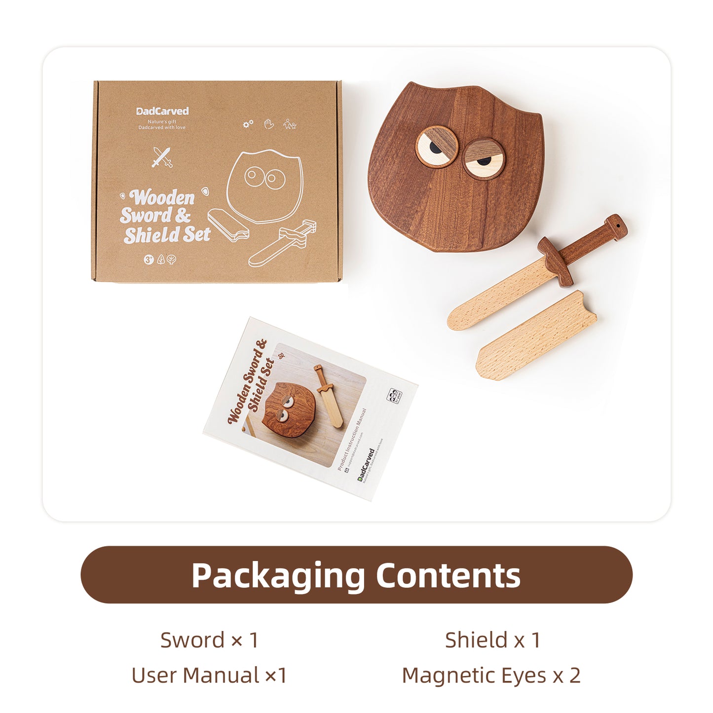 Wooden Sword and Shield Set