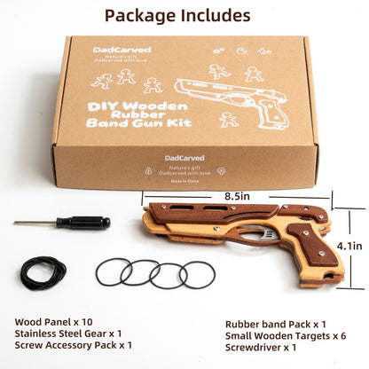 Wooden Rubber Band Gun Kit