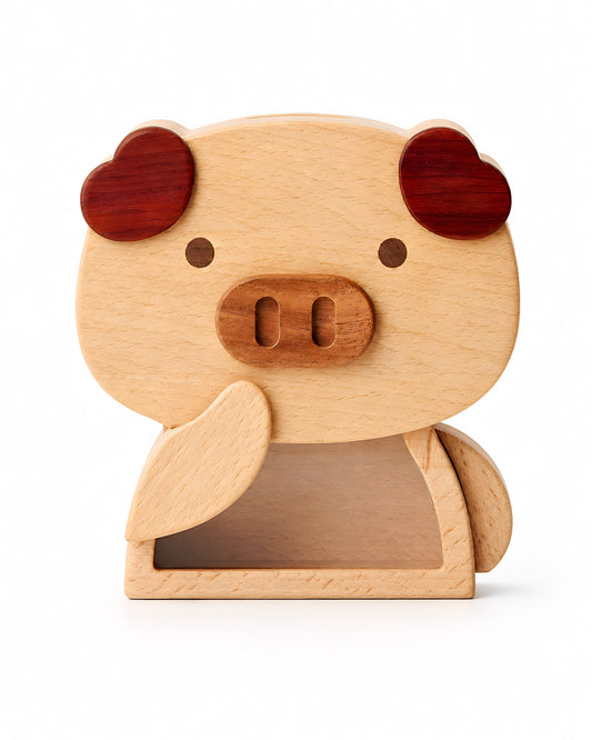 Wooden Piggy Bank (Piggy)
