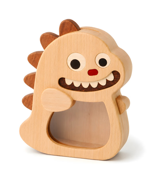 Wooden Piggy Bank (Dinosaur)