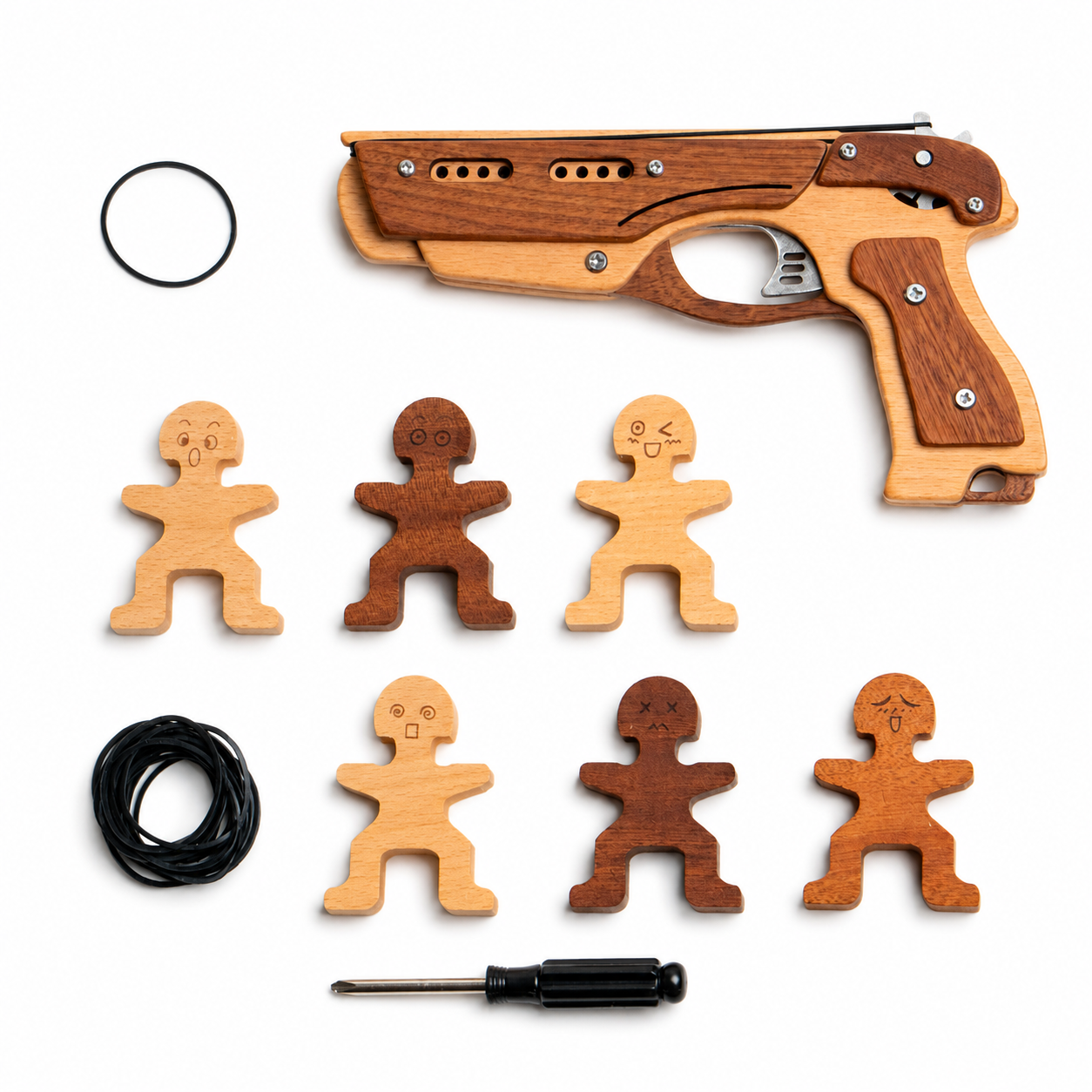 Wooden Rubber Band Gun Kit