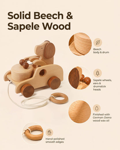 Wooden Dog Pull Toy