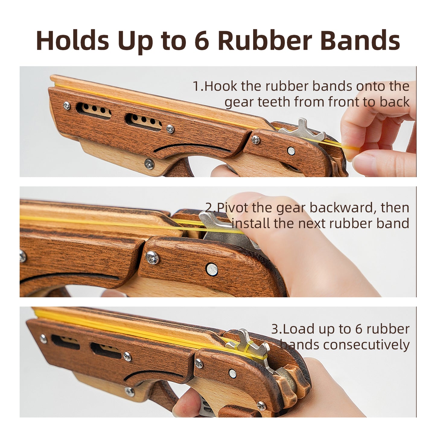 Wooden Rubber Band Gun Kit