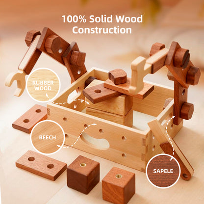 Wooden Tool Set for Kids