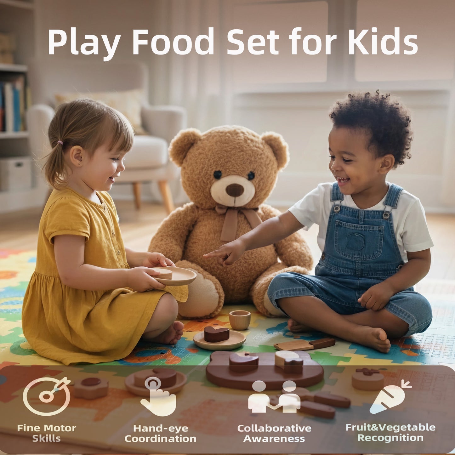 Wooden Play Food Set