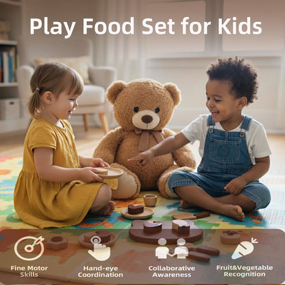 Wooden Play Food Set