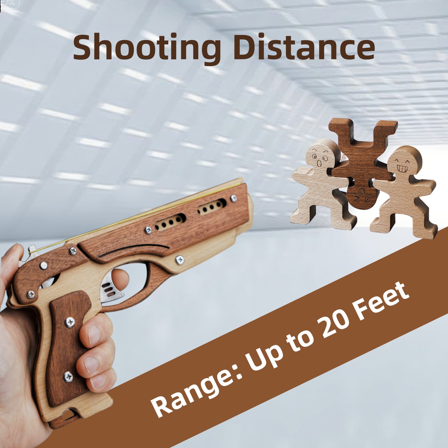 Wooden Rubber Band Gun Kit