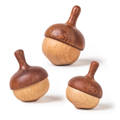 Wooden Spinning Tops（3pcs）