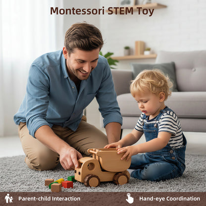 Wooden Dump Truck Toy