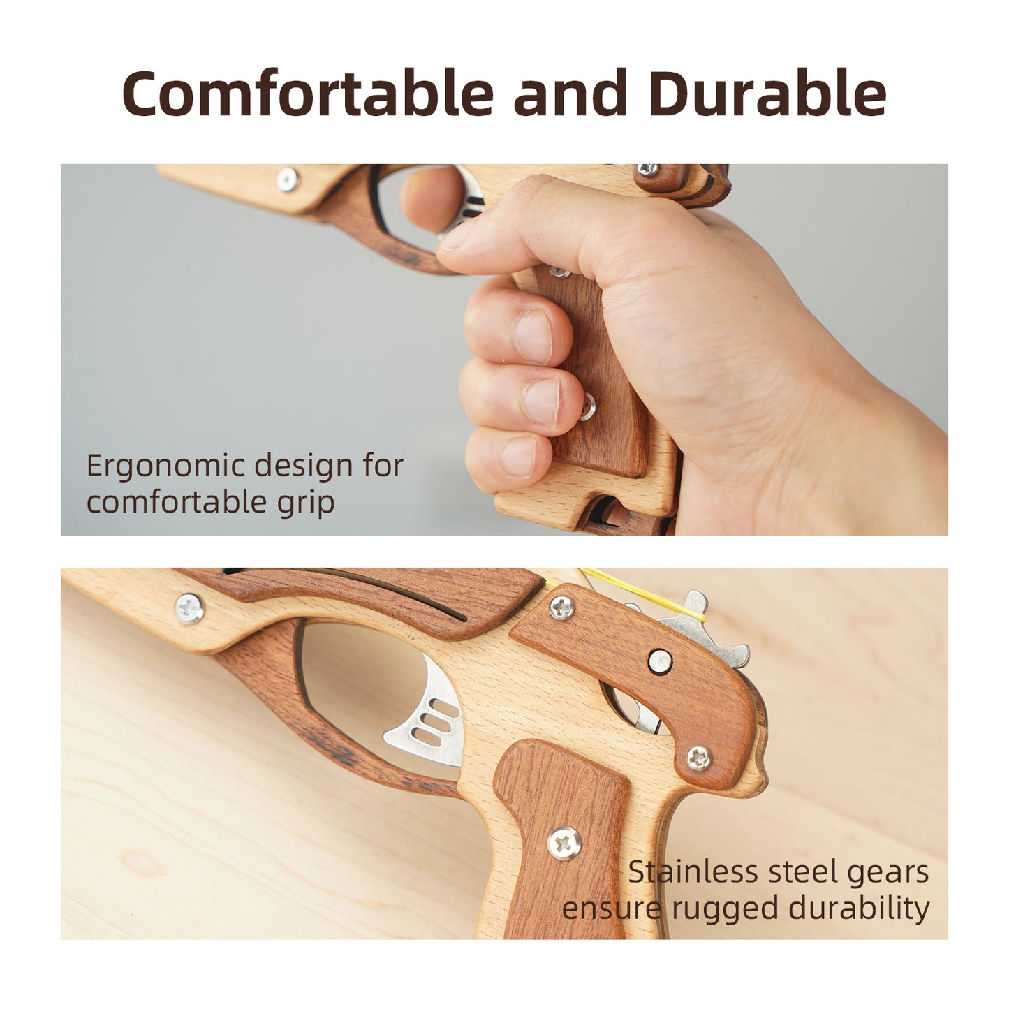 Wooden Rubber Band Gun Kit