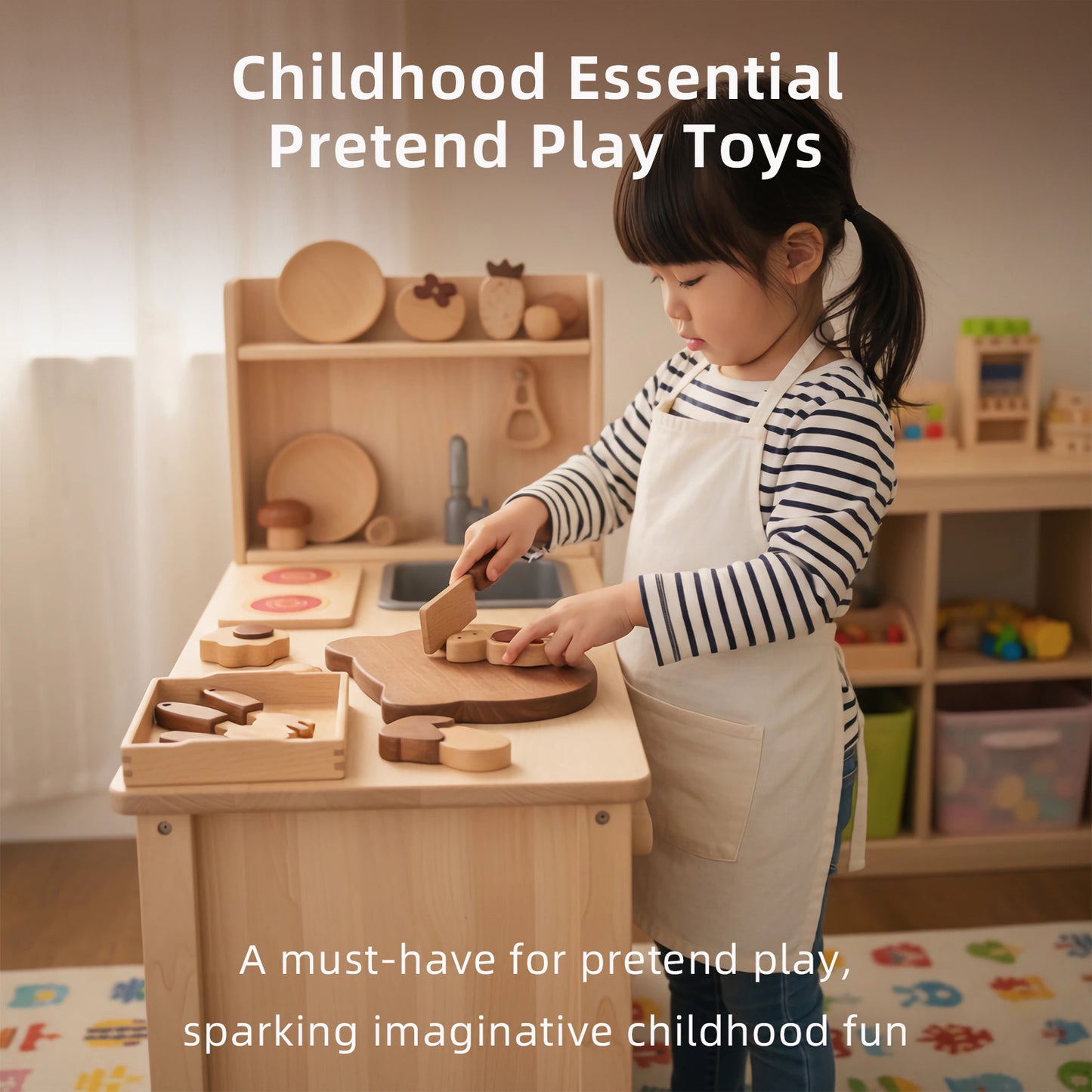 Wooden Play Food Set