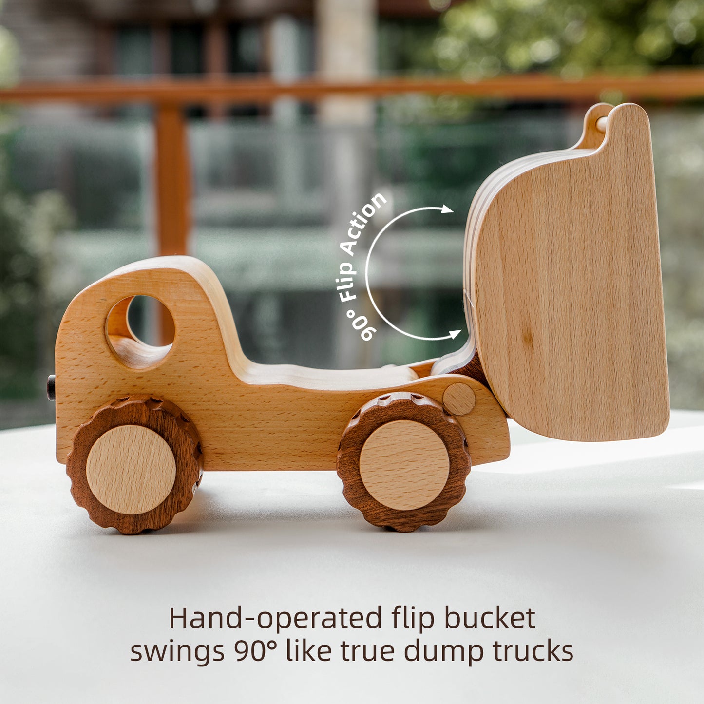 Wooden Dump Truck Toy
