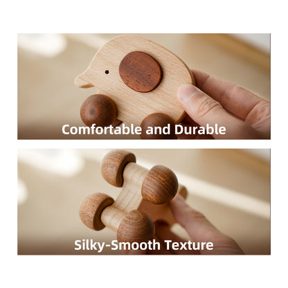 Wooden Push Car Toy Set（4pcs）