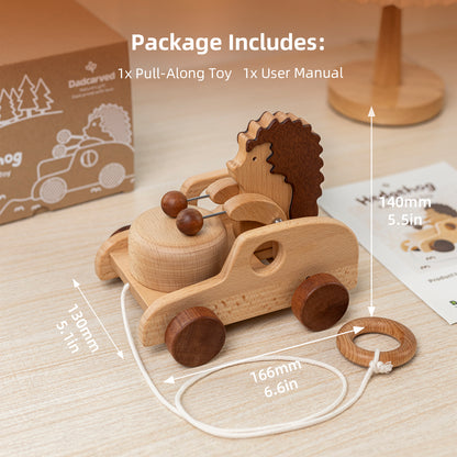 Hedgehog Pull-Along Toy