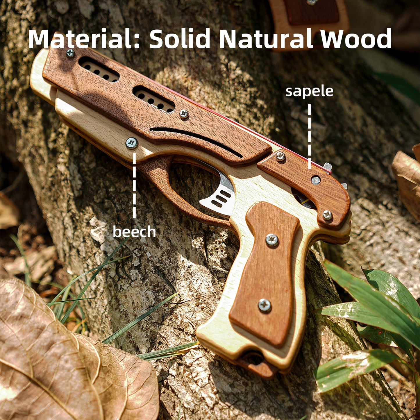 Wooden Rubber Band Gun Kit