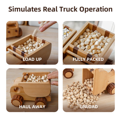 Wooden Dump Truck Toy