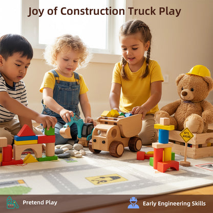 Wooden Dump Truck Toy