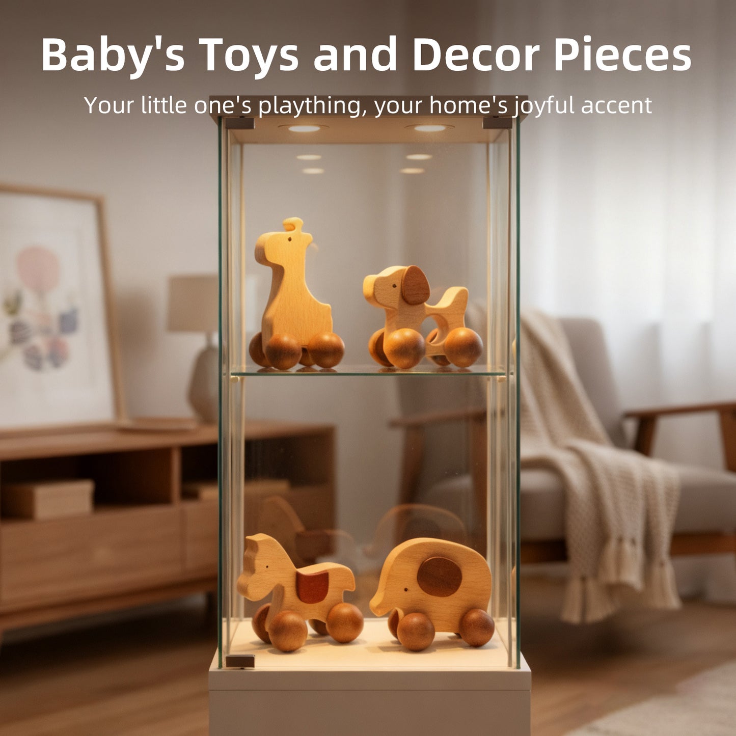 Wooden Push Car Toy Set（4pcs）