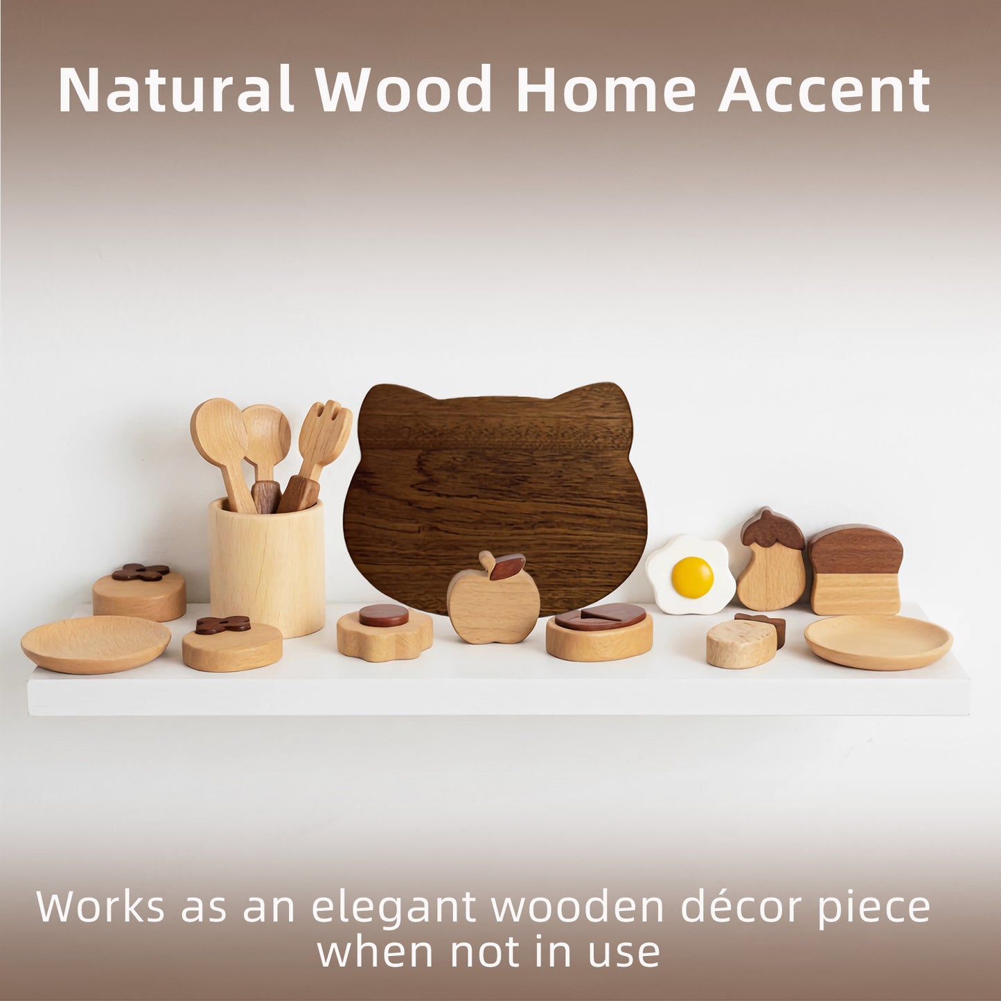 Wooden Play Food Set
