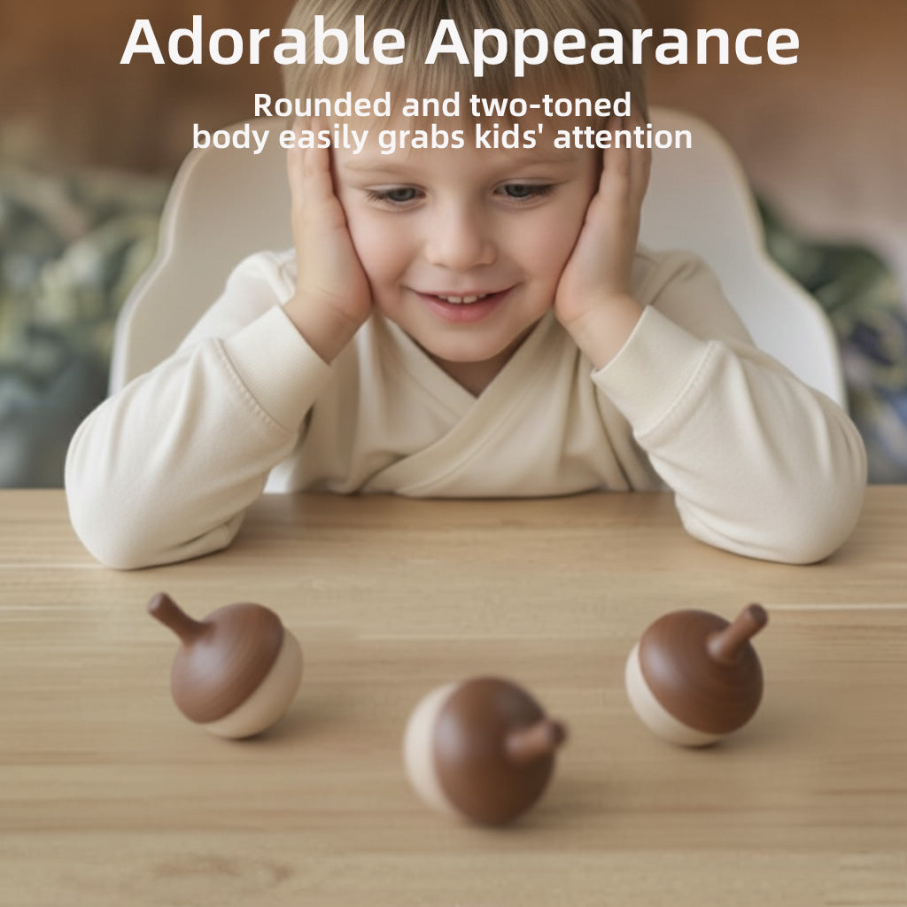 Wooden Spinning Tops（3pcs）